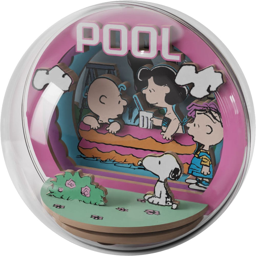 Peanuts Puremind Model Kit Wooden Theater Globe Cool Pool 6973817323201