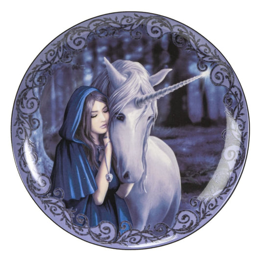 Anne Stokes Plates 4-Pack Unicorn and Maiden 0726549140631