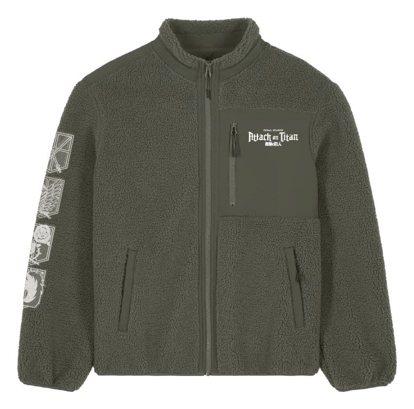 Attack On Titan Sherpa Jacket Logo Size S 3664794800207