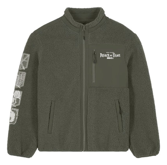 Attack On Titan Sherpa Jacket Logo Size S 3664794800207