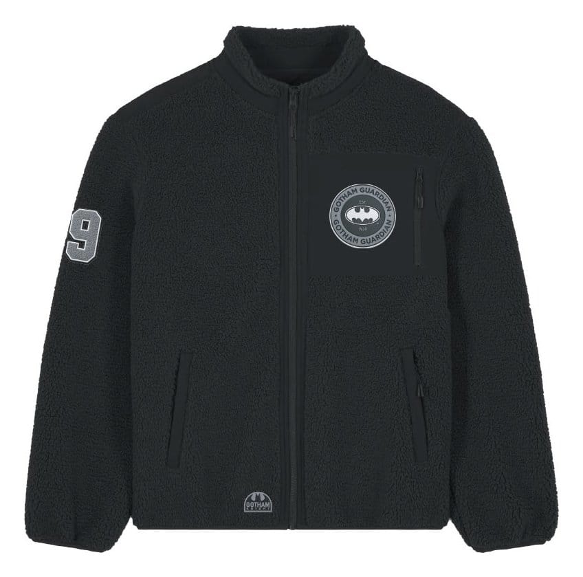 DC Comics Sherpa Jacket Batman Logo Size S 3664794799808