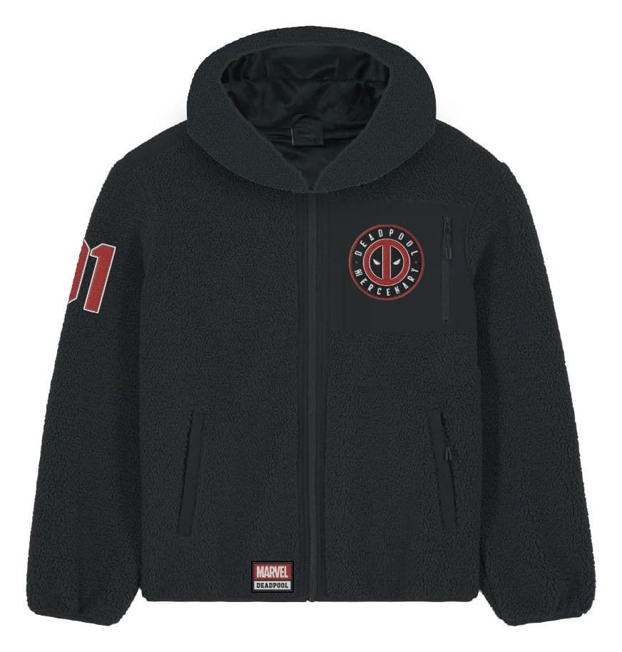 Marvel Sherpa Jacket Deadpool Logo Size M 3664794799310