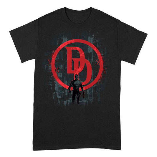Marvel Daredevil T-Shirt Daredevil Double D Shadow Size S 5063609332564