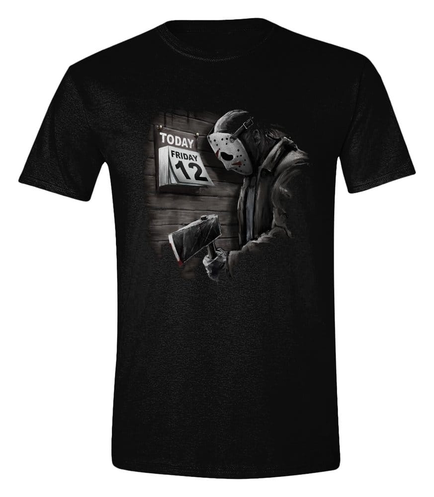 Friday the 13th T-Shirt Friday 12th Sad Size S 3664794052781