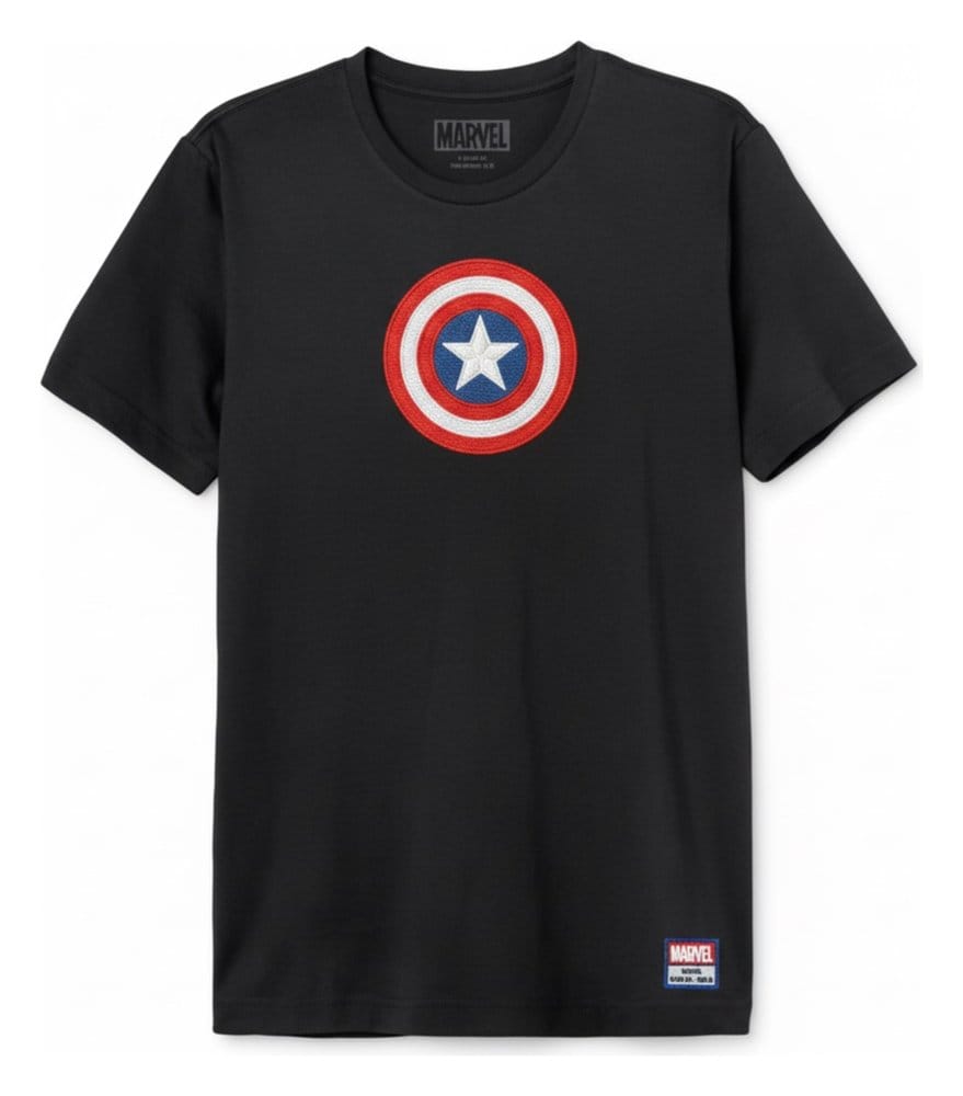 Marvel T-Shirt Captain America Shield Logo Size S 3664794817670