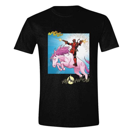 Deadpool T-Shirt Unicorn Battle Size L 5063376505727