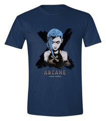 Arcane T-Shirt Jinx Portrait Size S 5063457018245