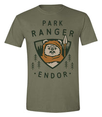 Star Wars T-Shirt Park Ranger Ewok Size S 5063609733910