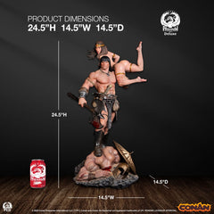 Conan the Barbarian Statue 1/4 Conan Deluxe Edition 63 cm 0783214379659