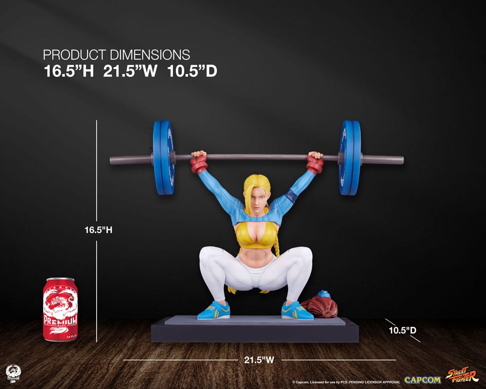 Street Fighter Premier Series Statue 1/4 Cammy: Powerlifting Alpha 41 cm 0783214378638