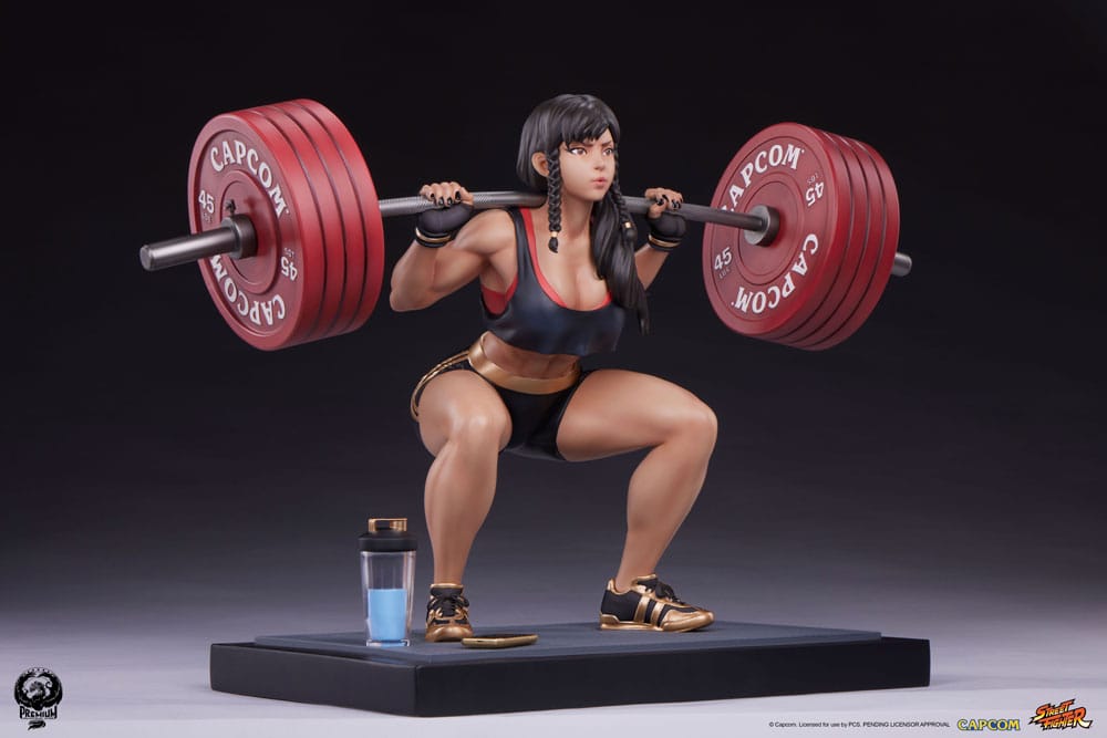 Street Fighter Premier Series Statue 1/4 Chun-Li Powerlifting (Battle Edition) 37 cm 0712179860162