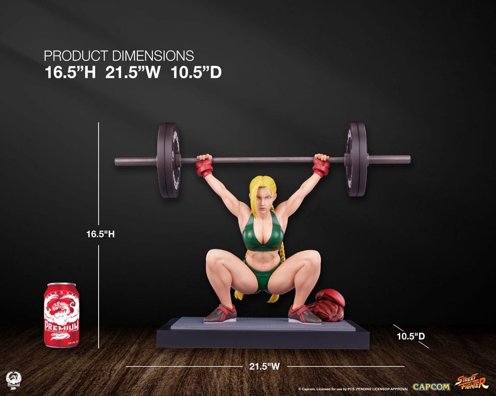 Street Fighter Premier Series Statue 1/4 Cammy: Powerlifting 41 cm 0783214378652