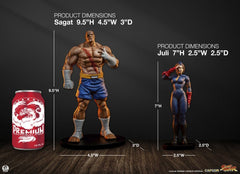 Street Fighter Street Jam Statuen 1/10 Sagat & Juli 24 cm  0783214378843
