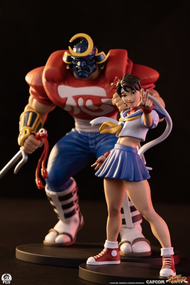 Street Fighter Street Jam Statues 1/10 Sakura & Sodom 22 cm 0783214378850