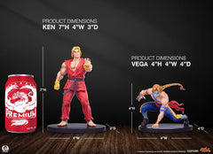 Street Fighter Street Jam Statuen 1/10 Ken & Vega Set  0783214378911