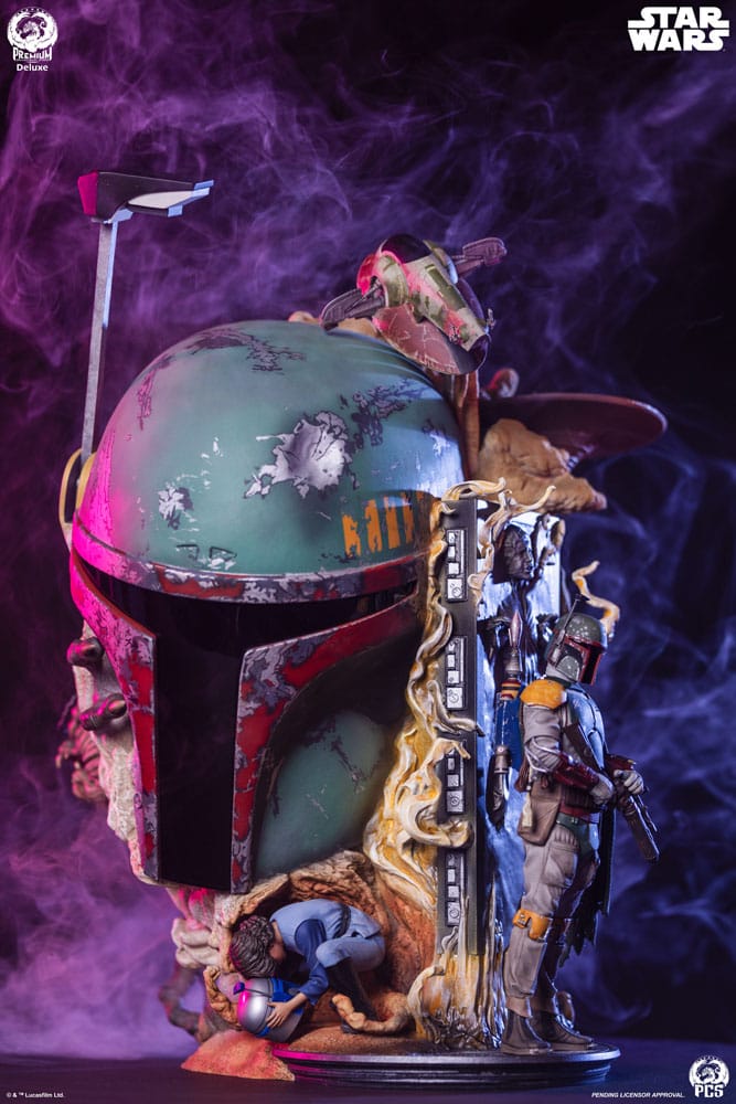 Star Wars The Empire Strikes Back Fine Art Bust Boba Fett Deluxe Edition 50 cm  0783214378898