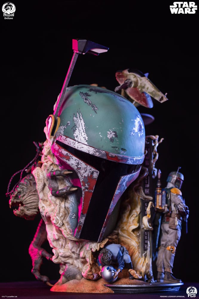 Star Wars The Empire Strikes Back Fine Art Bust Boba Fett Deluxe Edition 50 cm  0783214378898