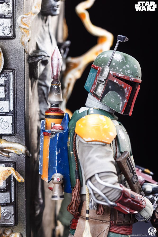 Star Wars The Empire Strikes Back Fine Art Bust Boba Fett Deluxe Edition 50 cm  0783214378898