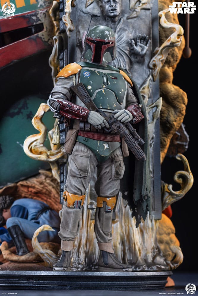 Star Wars The Empire Strikes Back Fine Art Bust Boba Fett Deluxe Edition 50 cm  0783214378898