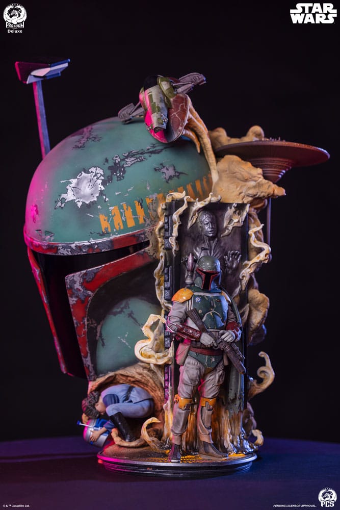 Star Wars The Empire Strikes Back Fine Art Bust Boba Fett Deluxe Edition 50 cm  0783214378898