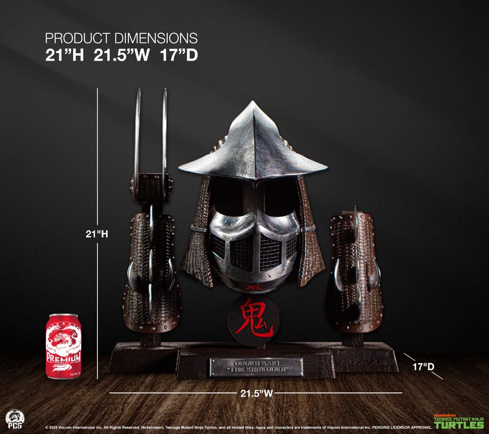 Teenage Mutant Ninja Turtles Life-Size armor set Shredder (Electroplated Edition) 53 cm 0783214379314