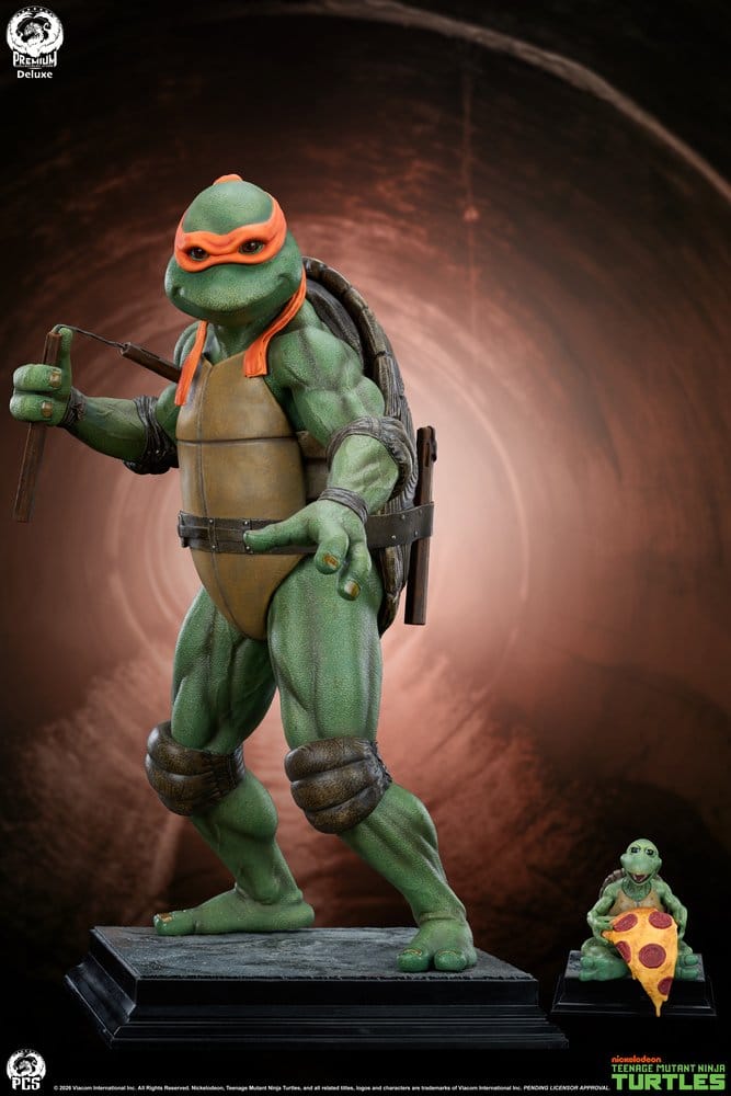 Teenage Mutant Ninja Turtles Statue 1/2 Michelangelo Deluxe Edition 84 cm 0783214379277