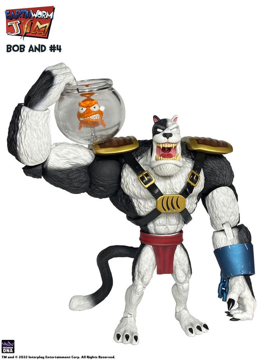 Earthworm Jim Action Figure Wave 1: Bob the Killer Goldfish & #4 15 cm 0653485992539