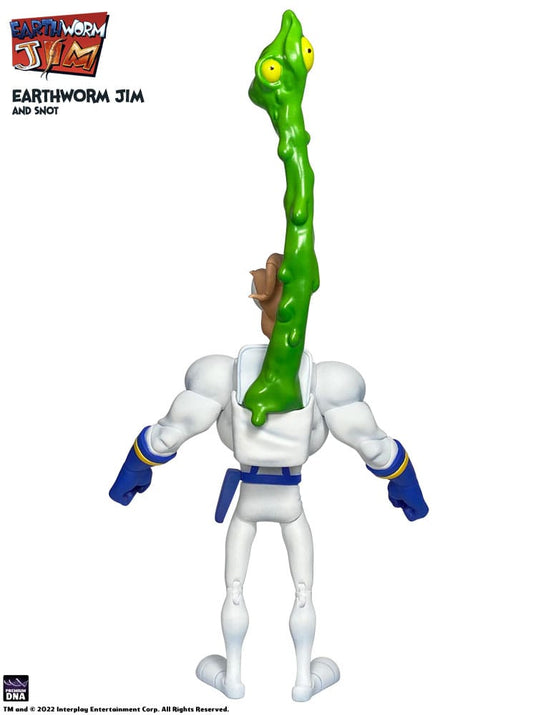 Earthworm Jim Action Figure Wave 1: Earthworm Jim & Snot 15 cm 0653461762392