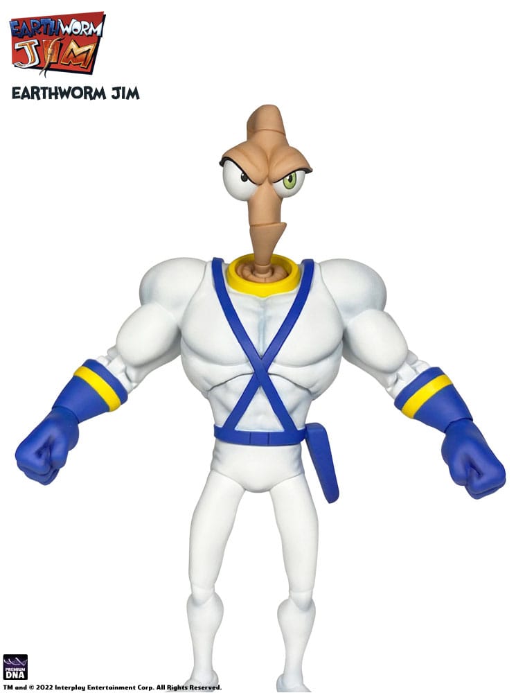 Earthworm Jim Action Figure Wave 1: Earthworm Jim & Snot 15 cm 0653461762392