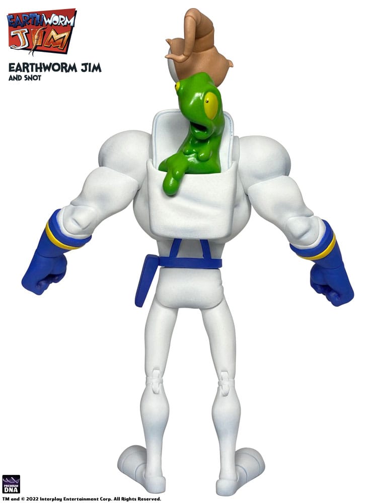 Earthworm Jim Action Figure Wave 1: Earthworm Jim & Snot 15 cm 0653461762392