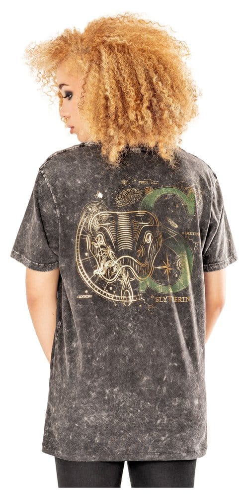 Harry Potter T-Shirt Slytherin Acid Wash Size S 5054015497411