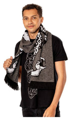 Harry Potter Schal Dark Arts Spell Long Length GreyHarry Potter Scarf Dark Arts Spell Long Length GreyHarry Potter écharpe Dark Arts Spell Long Length GreyHarry Potter Bufanda Dark Arts Spell Long Length Grey 5054015498807