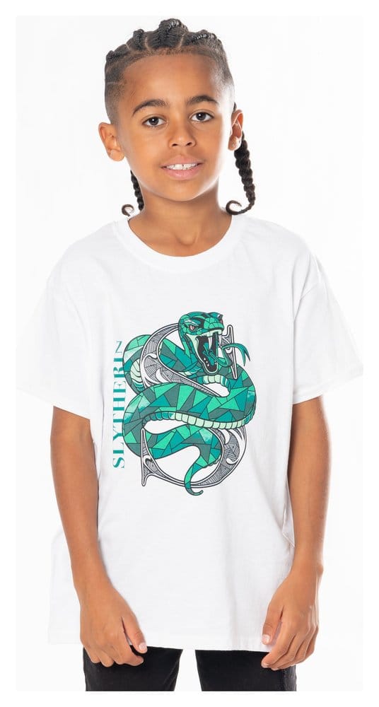 Harry Potter Kids T-Shirt Slytherin Mosaic Size 12-13 5054015508827