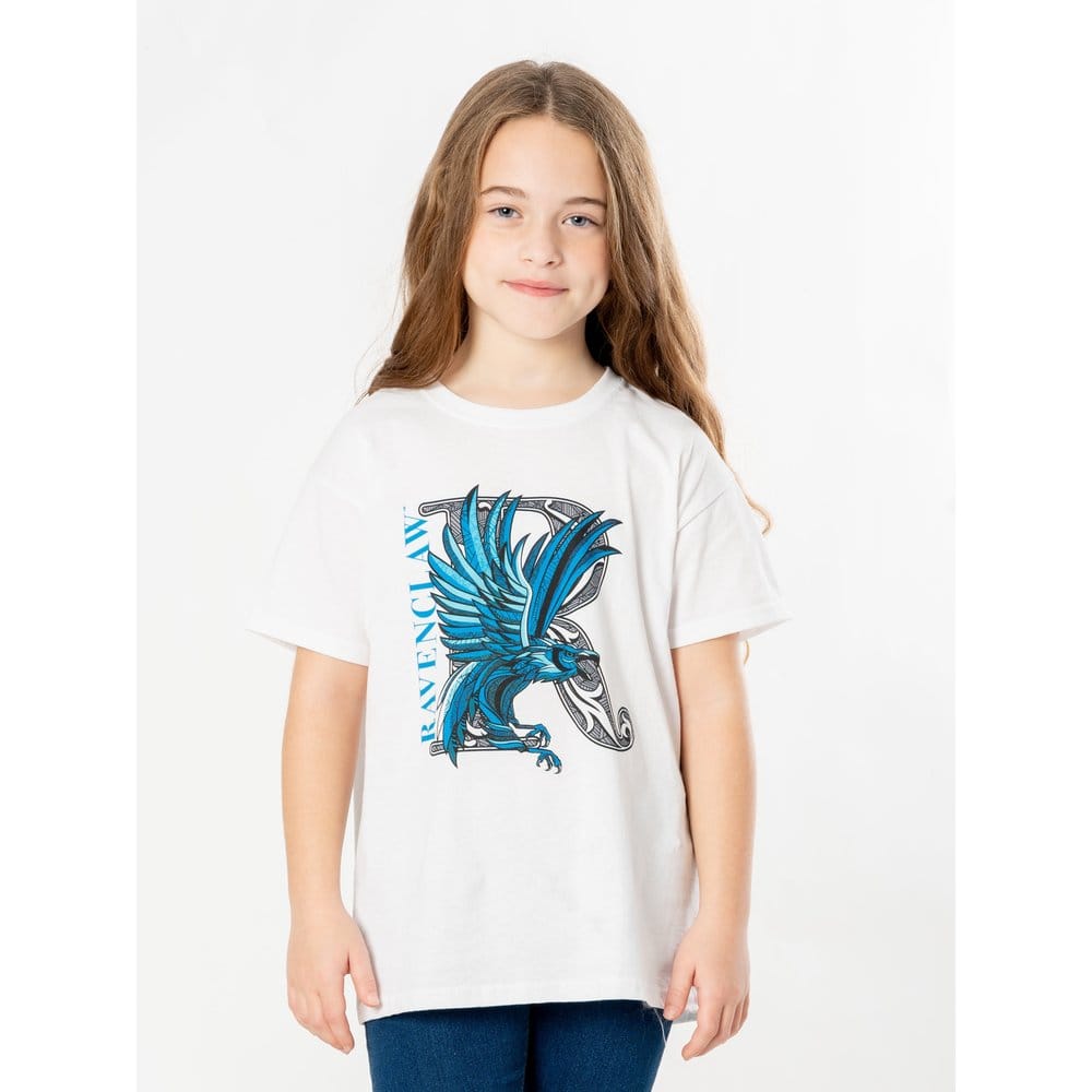 Harry Potter Kids T-Shirt Ravenclaw Mosaic Size 9-11 5054015508834