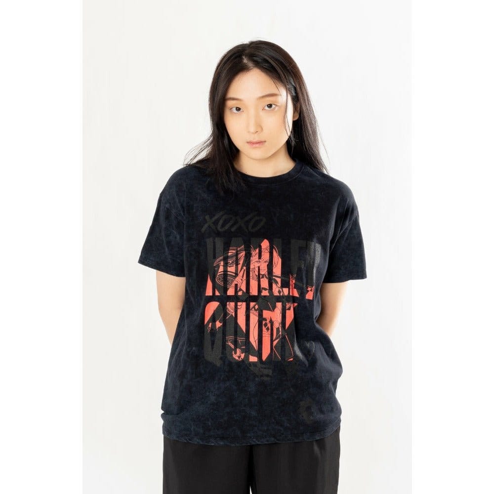 DC Comics T-Shirt Harley Quinn Acid Wash Xoxo Size S 5054015503846
