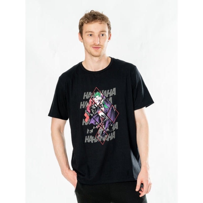 DC Comics T-Shirt Harley Quinn Joker Diamond Size S 5054015507745