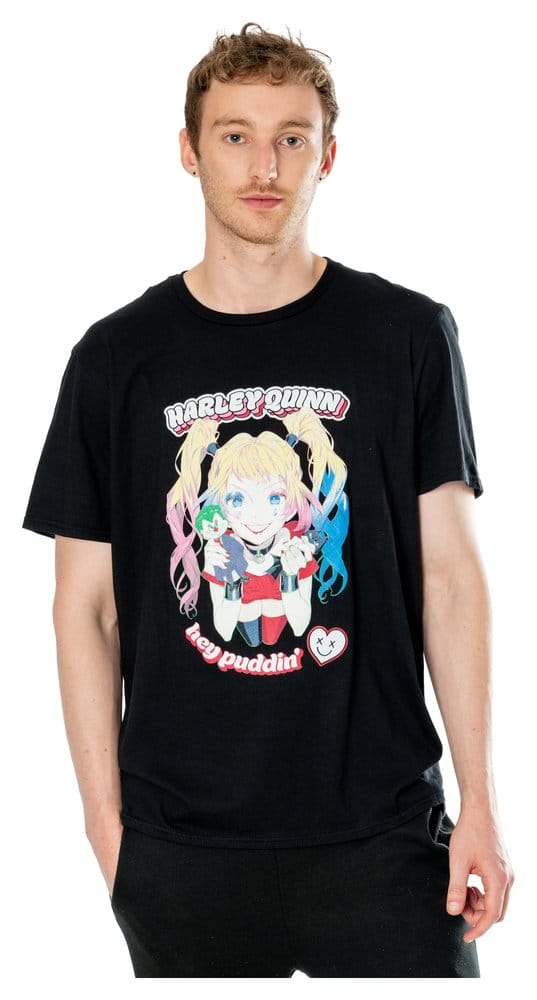 DC T-Shirt Harley Quinn Anime Puddin' Size XL 5054015508674