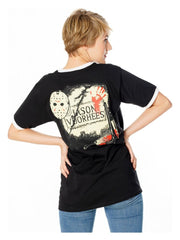 Freitag der 13. T-Shirt Life Ring Mask Reverse Größe LFriday the 13th T-Shirt Life Ring Mask Reverse Size LVendredi 13 T-Shirt Life Ring Mask Reverse (L)Viernes 13 Camiseta Life Ring Mask Reverse Talla L 5054015509848