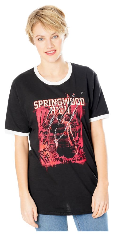 Nightmare - Mörderische Träume T-Shirt Springwood High Größe XLA Nightmare on Elm Street T-Shirt Springwood High Size XLLes Griffes de la nuit T-Shirt Springwood High (XL)Pesadilla en Elm Street Camiseta Springwood High Talla XL 5054015510004