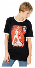 Gotham City Sirens T-Shirt Crossword Black Ringer Size S 5054015510592