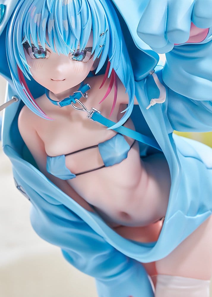 Virtual illustrator Kanzarin PVC Figure 1/6 kanzarin-chan: Cat-Eared Hoodie Ver. 26 cm 4580678968834