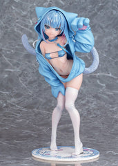 Virtual illustrator Kanzarin PVC Figure 1/6 kanzarin-chan: Cat-Eared Hoodie Ver. 26 cm 4580678968834