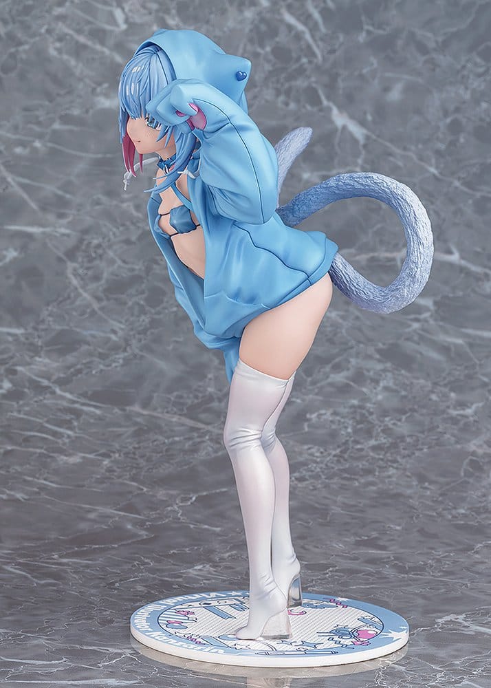 Virtual illustrator Kanzarin PVC Figure 1/6 kanzarin-chan: Cat-Eared Hoodie Ver. 26 cm 4580678968834
