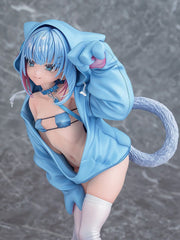 Virtual illustrator Kanzarin PVC Figure 1/6 kanzarin-chan: Cat-Eared Hoodie Ver. 26 cm 4580678968834