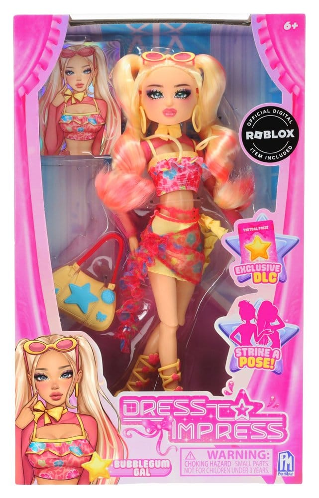 Roblox Dress To Impress Fashion Doll Bubble Gum Gal 0810087214241