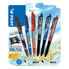 One Piece 6-pack Rollerball pen FriXion Ball & Ball+ Limited Sticker Edition LE 0.7 3131910449577