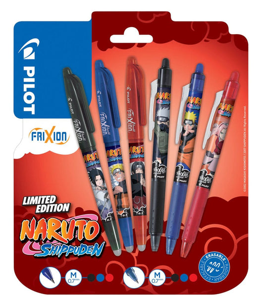 Naruto Shippuden Rollerball pen FriXion Ball & Clicker Naruto Limited Edition LE 0.7 (6) 3131910435112