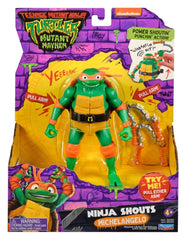 Teenage Mutant Ninja Turtles: Mutant Mayhem Ninja Shouts Action Figure Michelangelo 0043377833536