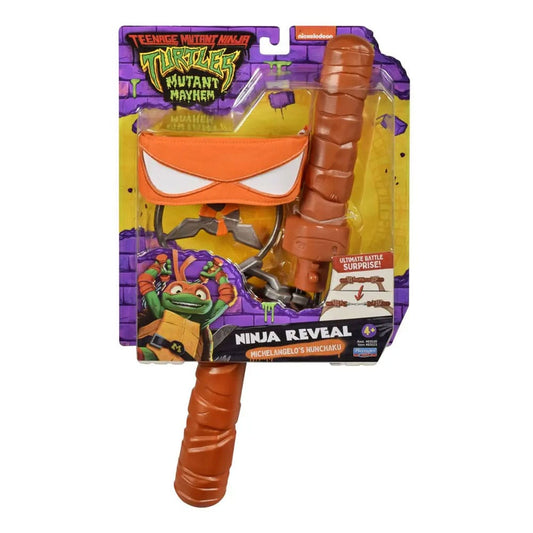 Teenage Mutant Ninja Turtles: Mutant Mayhem Michelangelo Transforming Nunchuk 0043377835233