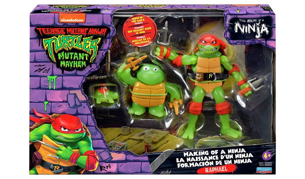 Teenage Mutant Ninja Turtles: Mutant Mayhem Action Figure 3-Pack Raphael Evolution 10 cm 043377835844